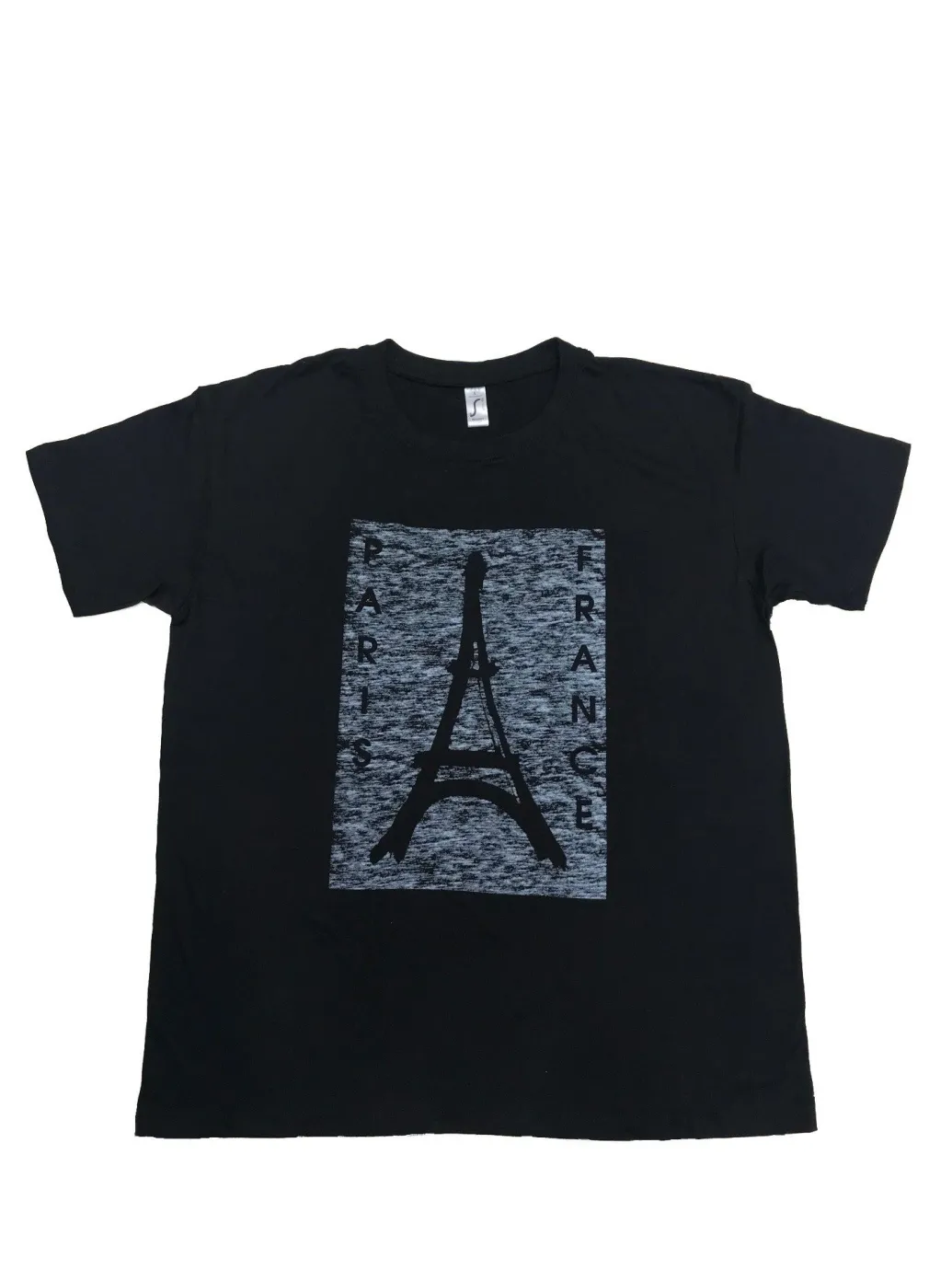 Tee shirt Tour Eiffel Paris France noir
