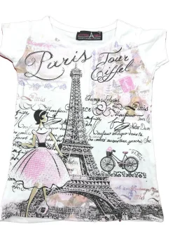 Tee shirt Tour Eiffel Paris Princesse