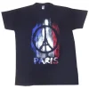 Tee shirt Tour Eiffel Paris Peace noir