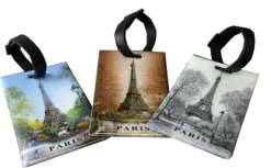 Étiquette à baguage souvenir de Paris