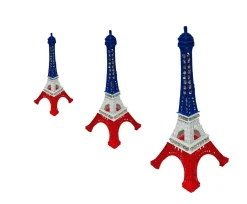 Tour Eiffel bleu blanc rouge en strass