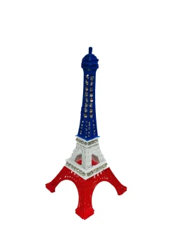 Tour Eiffel bleu blanc rouge en strass