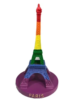 Tour Eiffel couleur drapeau Gay arc en ciel