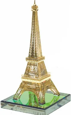 Tour Eiffel cristal dorée