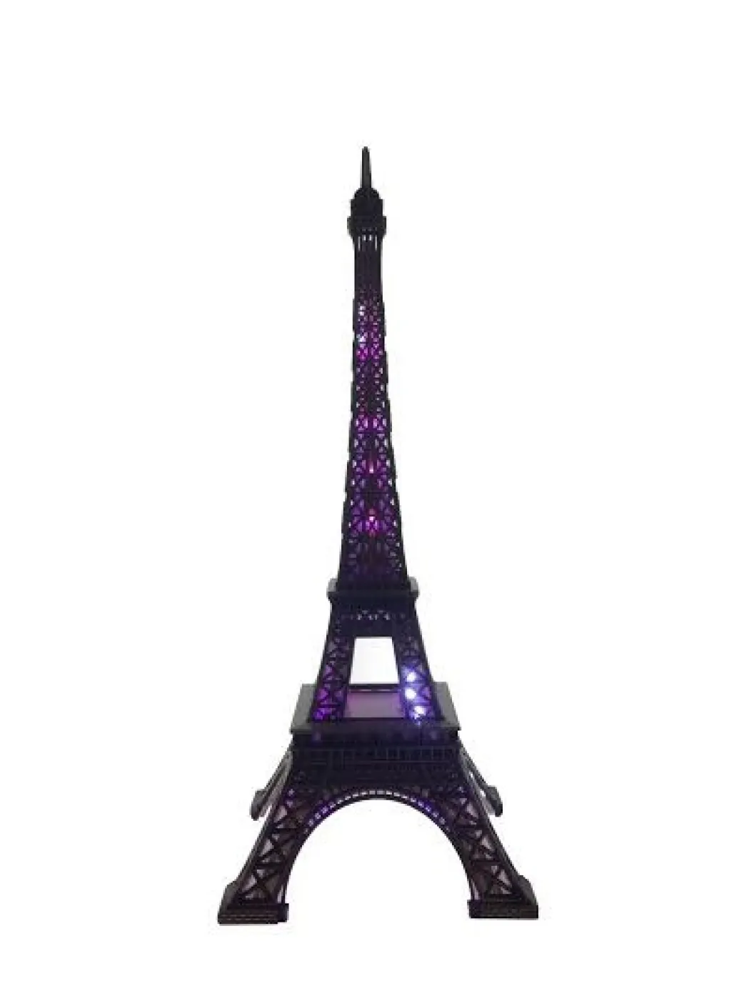 Tour Eiffel lumineuse et scintillante - 6 couleurs LED