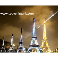 Tour Eiffel scintillante télécommandée LED
