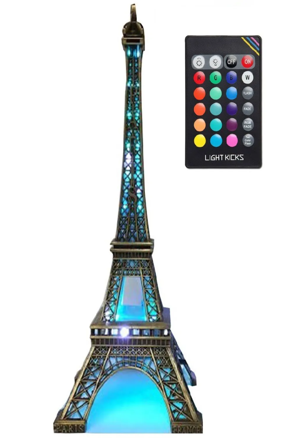 Tour Eiffel scintillante télécommandée LED
