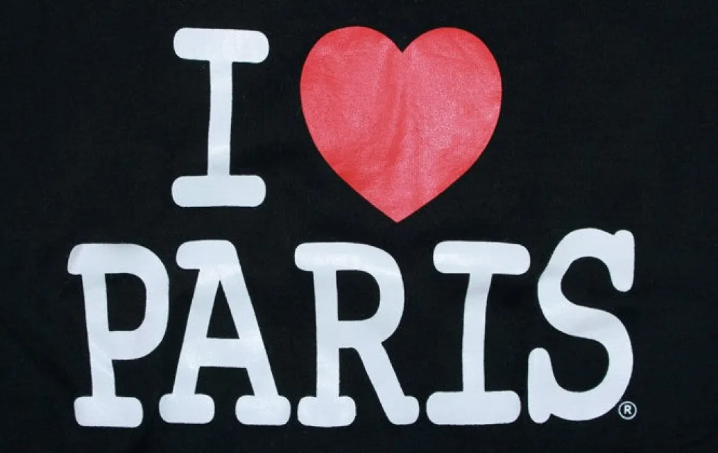 T-shirt noir Femme I love Paris