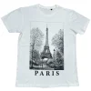T-shirt Paris Tour Eiffel Noir et Blanc