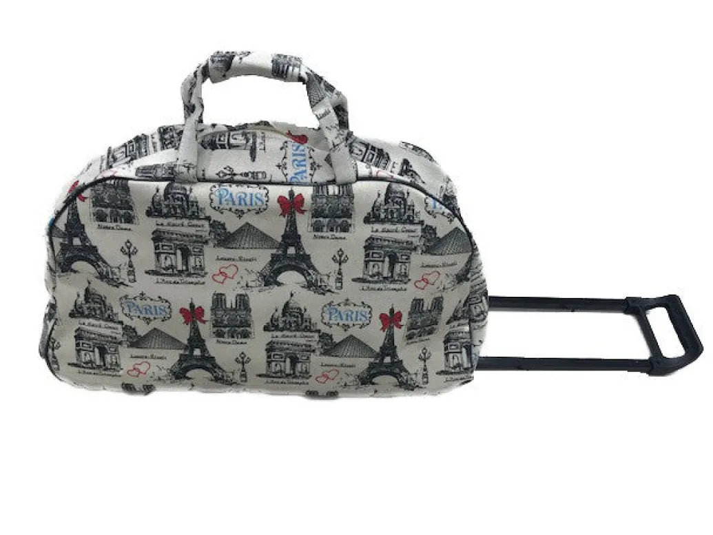 Valise souvenir de Paris Tour Eiffel et monuments