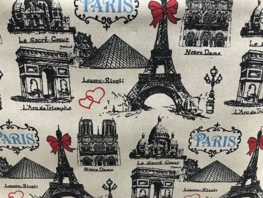 Valise souvenir de Paris Tour Eiffel et monuments