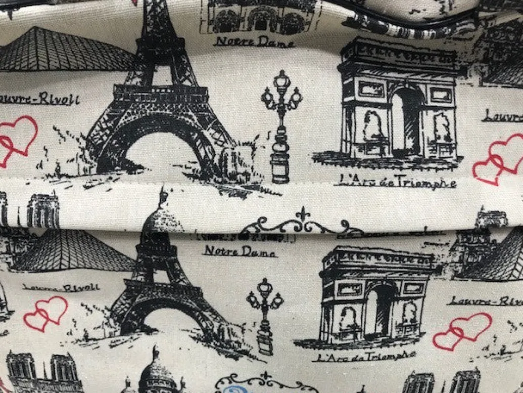 Valise souvenir de Paris Tour Eiffel et monuments