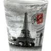 Verre à shot 4 monuments de Paris noir et blanc